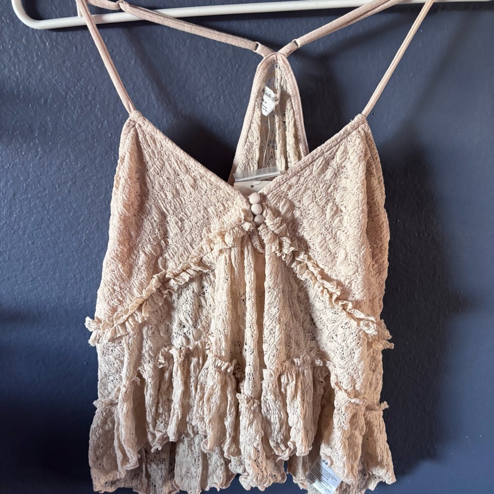 Elegant Lace Halter Top